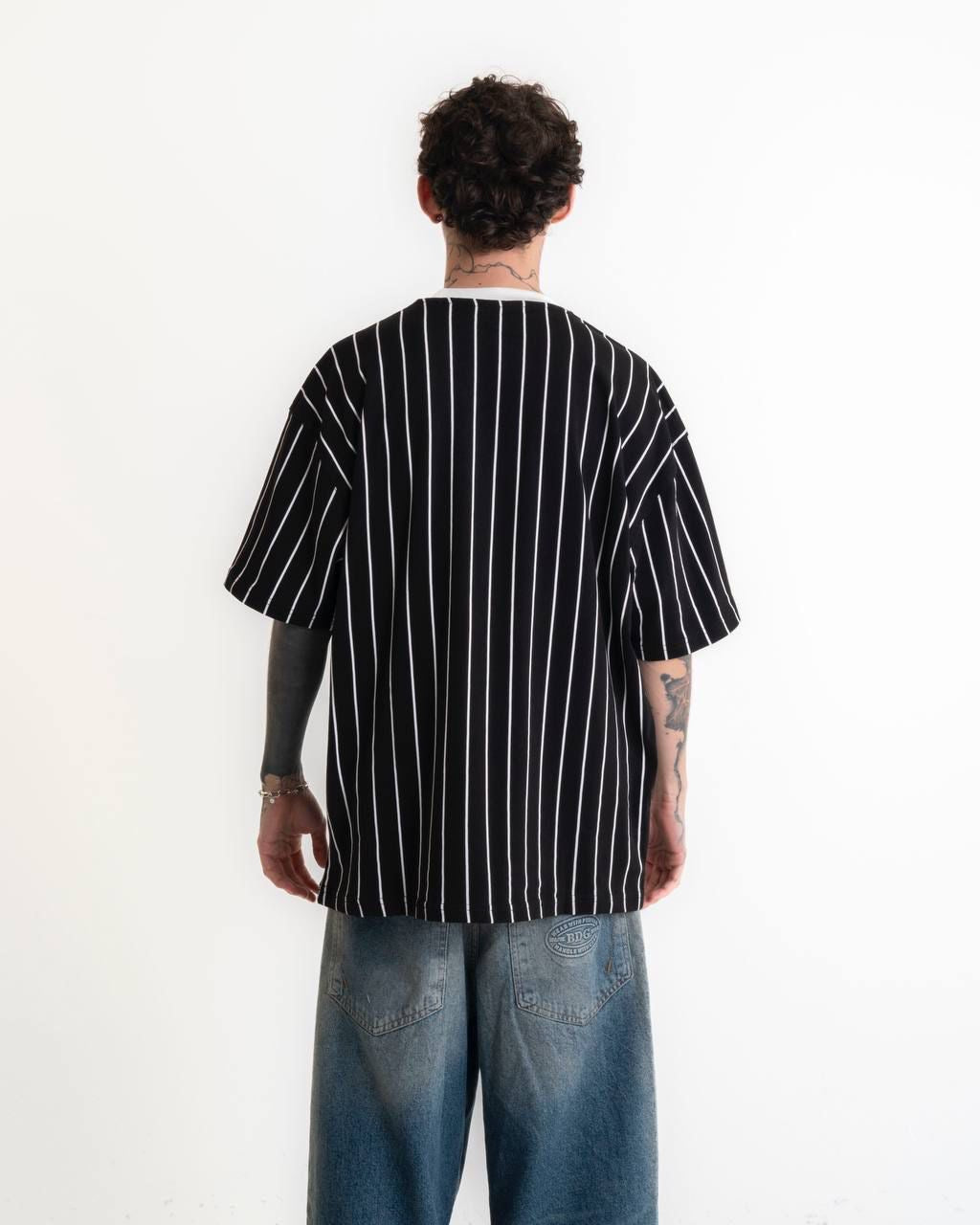 Rangers Baskılı Oversize T-shirt - Siyah