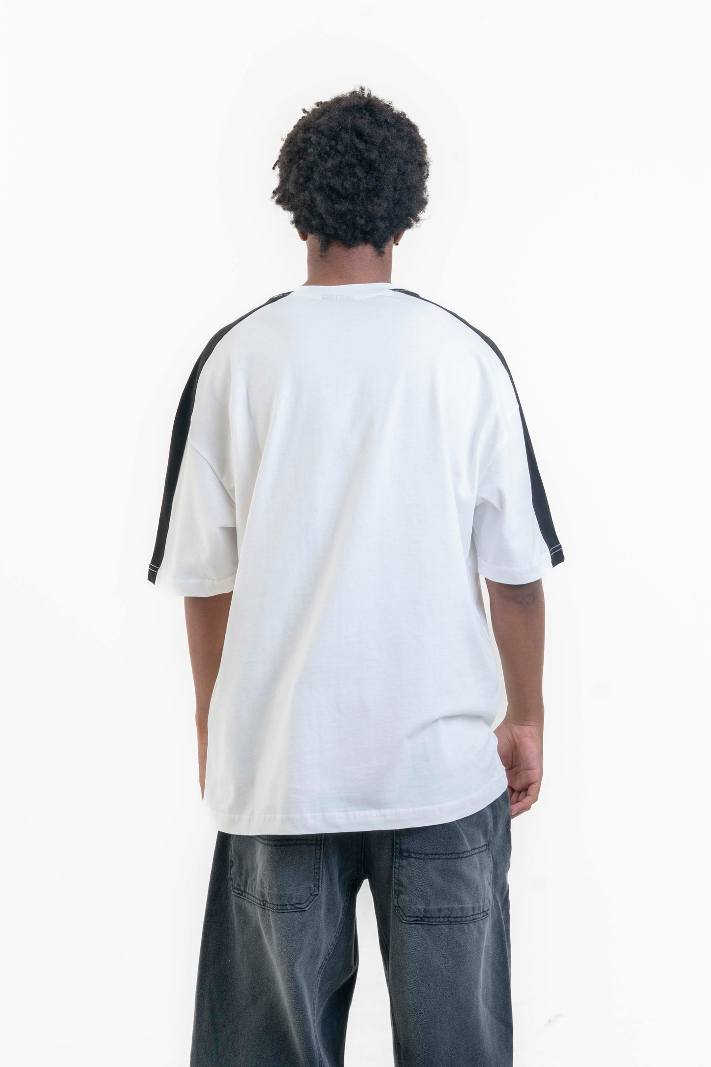 Formula Oversize Tişört - Beyaz