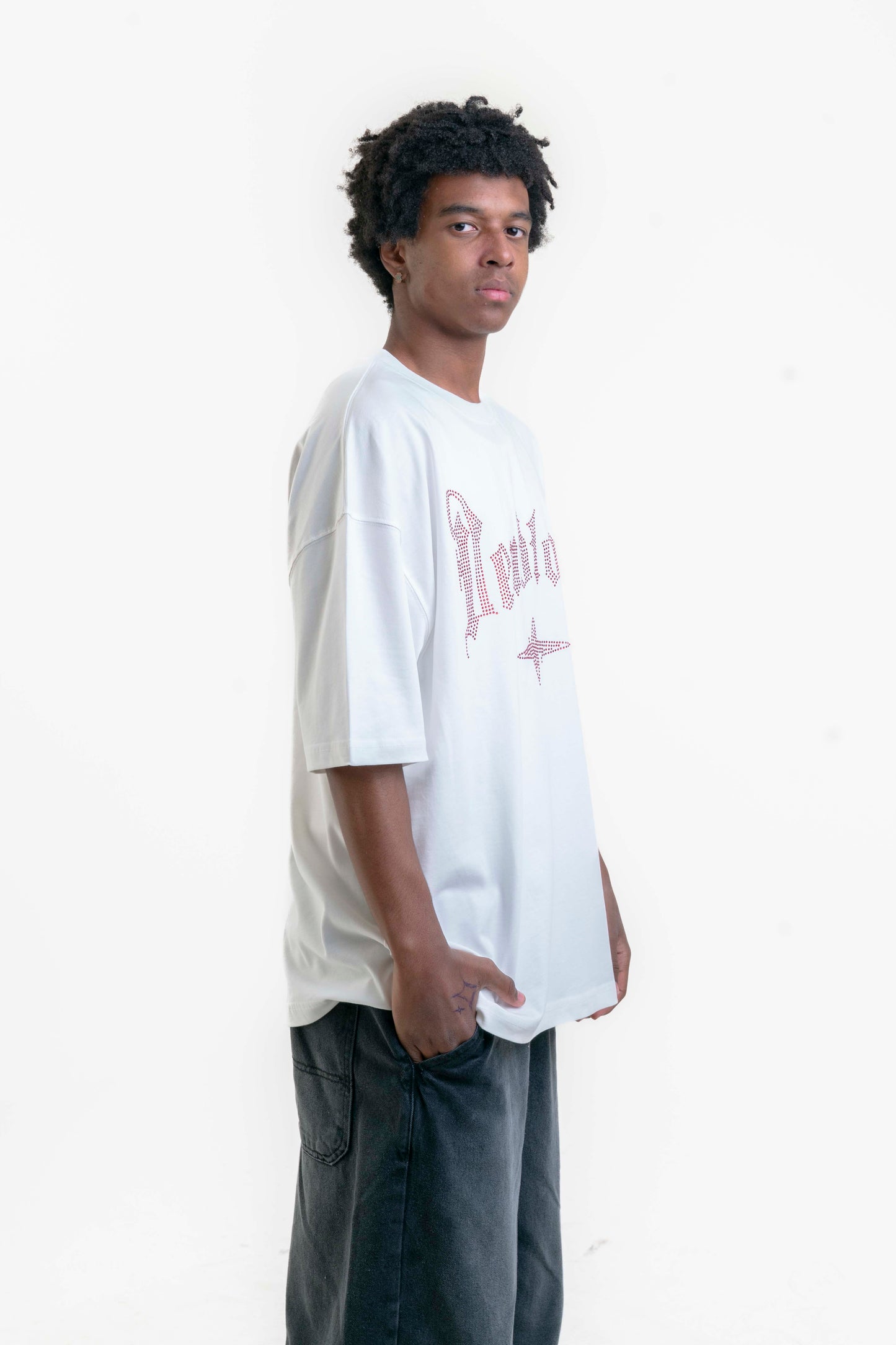 Shucks Oversize Tişört - Beyaz