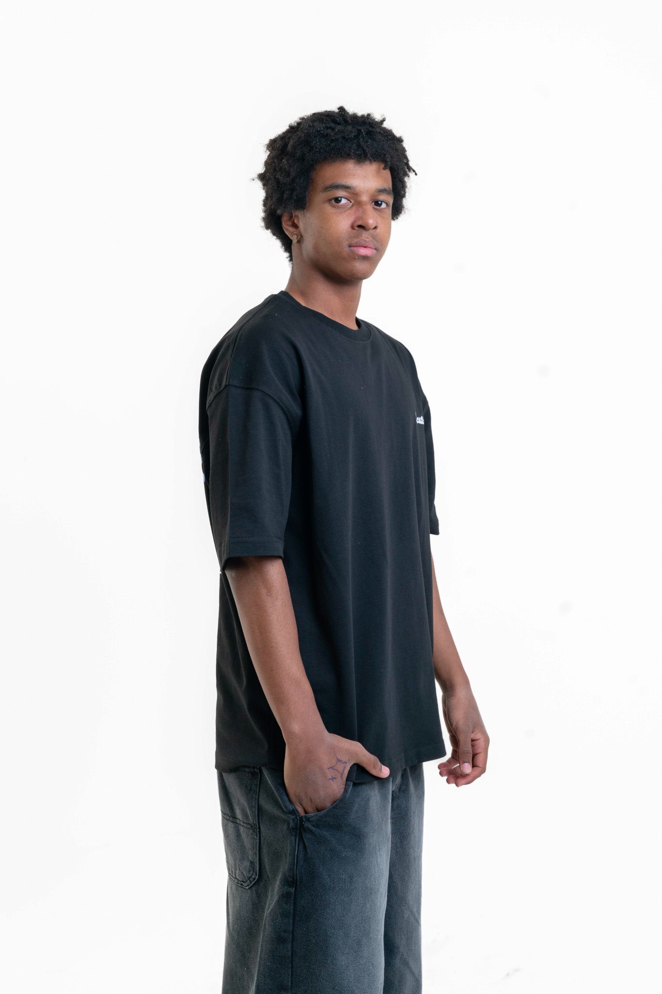 Vacation Oversize T-Shirt - Siyah