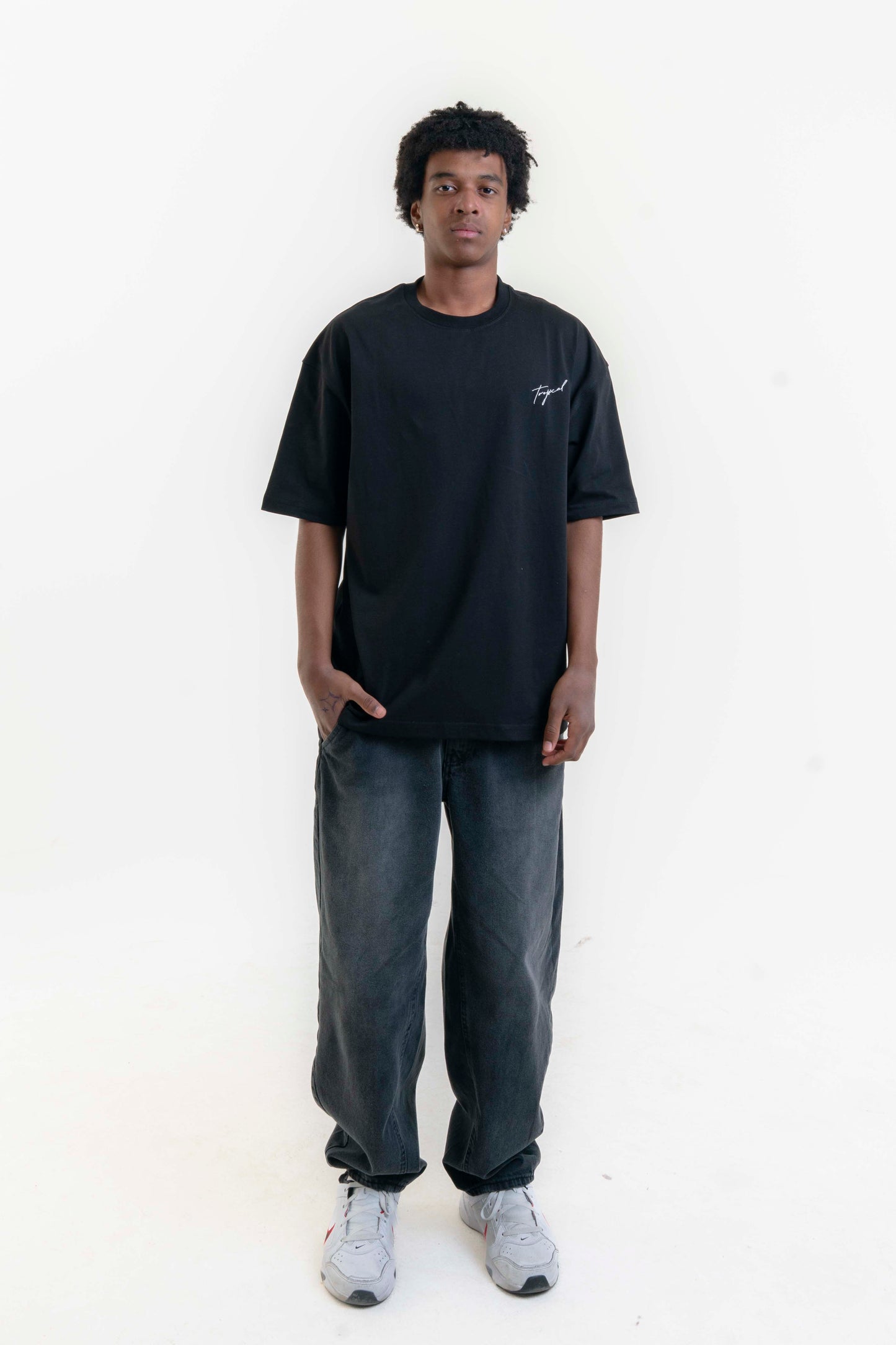 Vacation Oversize T-Shirt - Siyah