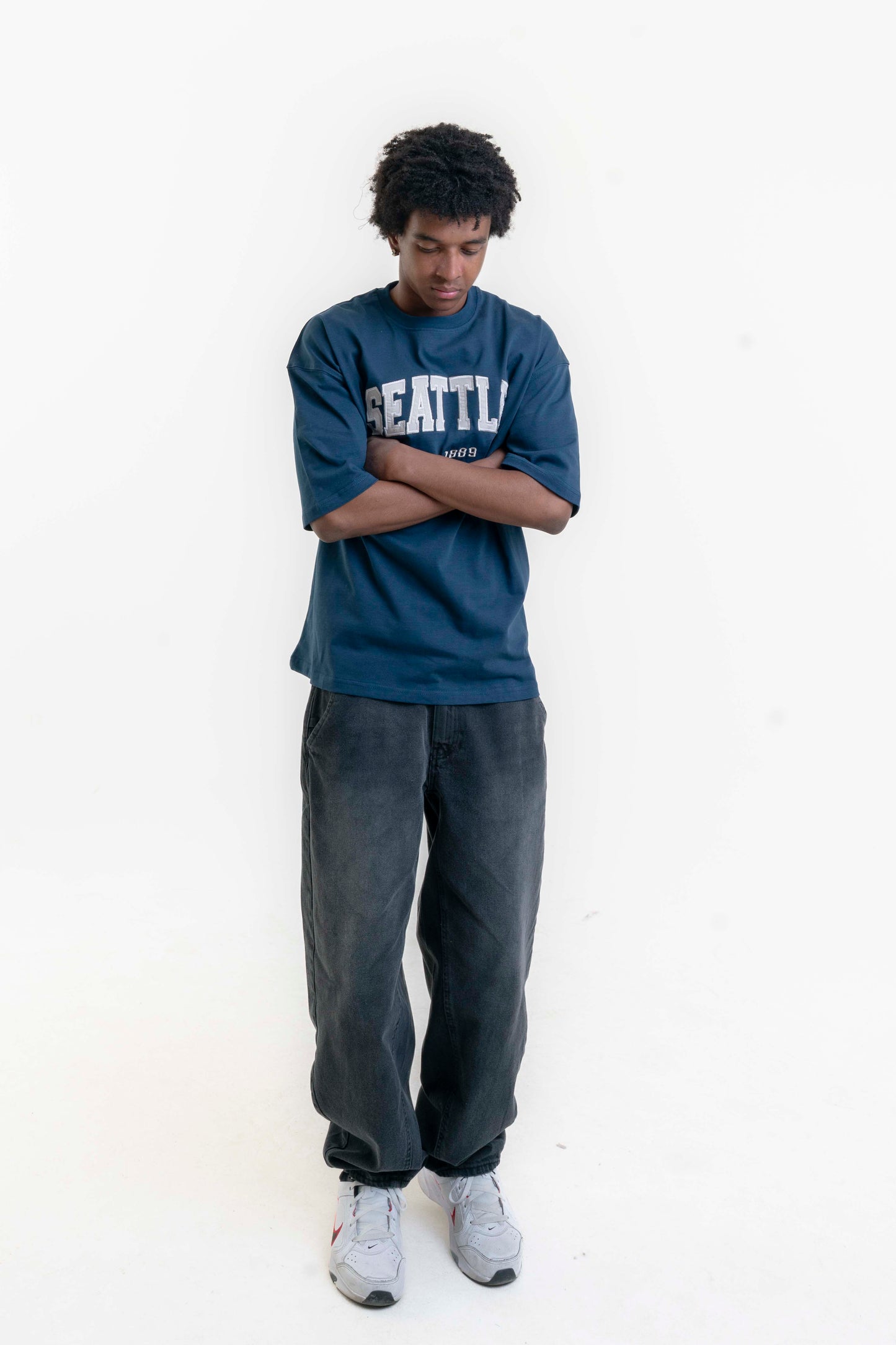 Seattle College Oversize T-Shirt - Lacivert