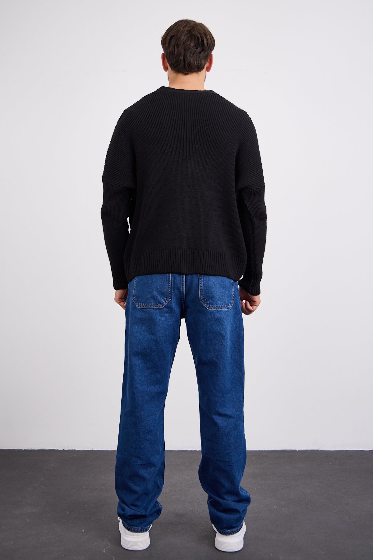 Düğmeli Hırka Siyah