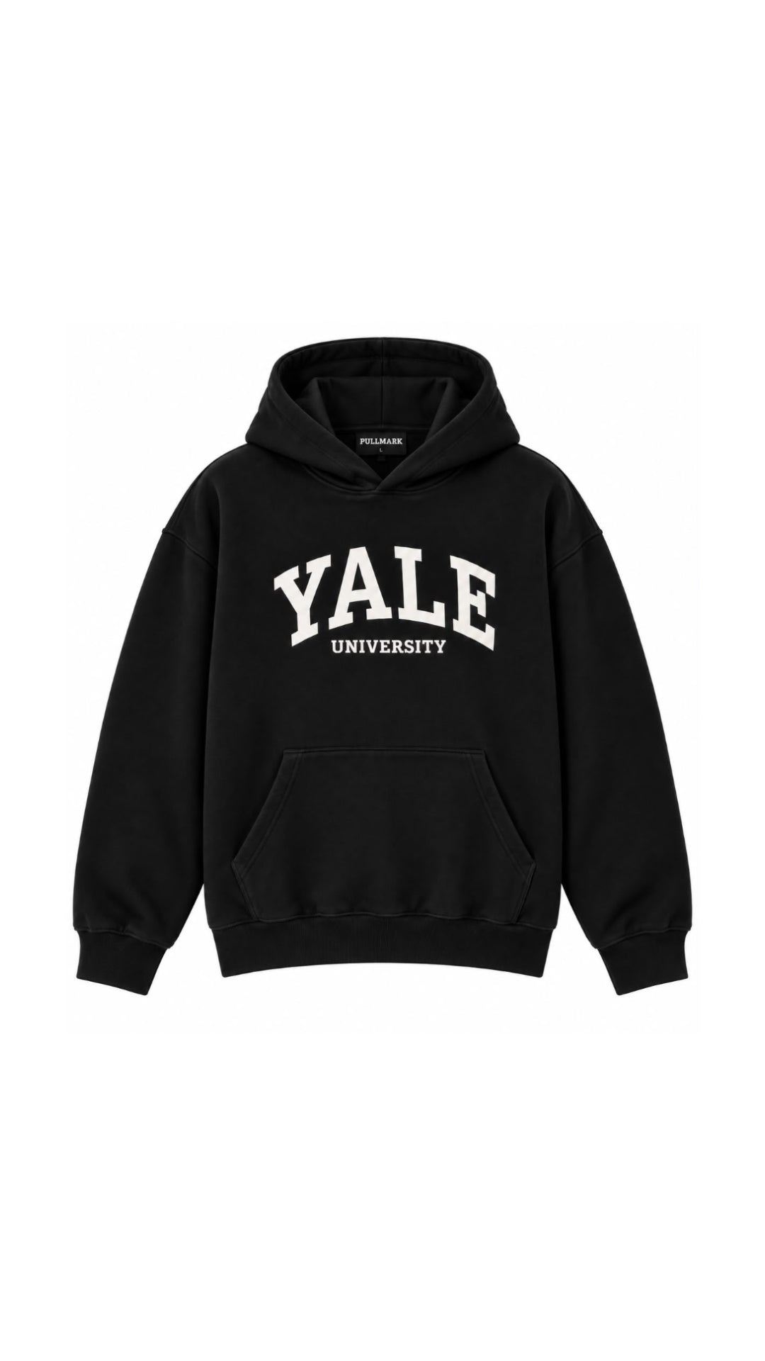 YALE BASKILI HOODİE 25K-082 SİYAH