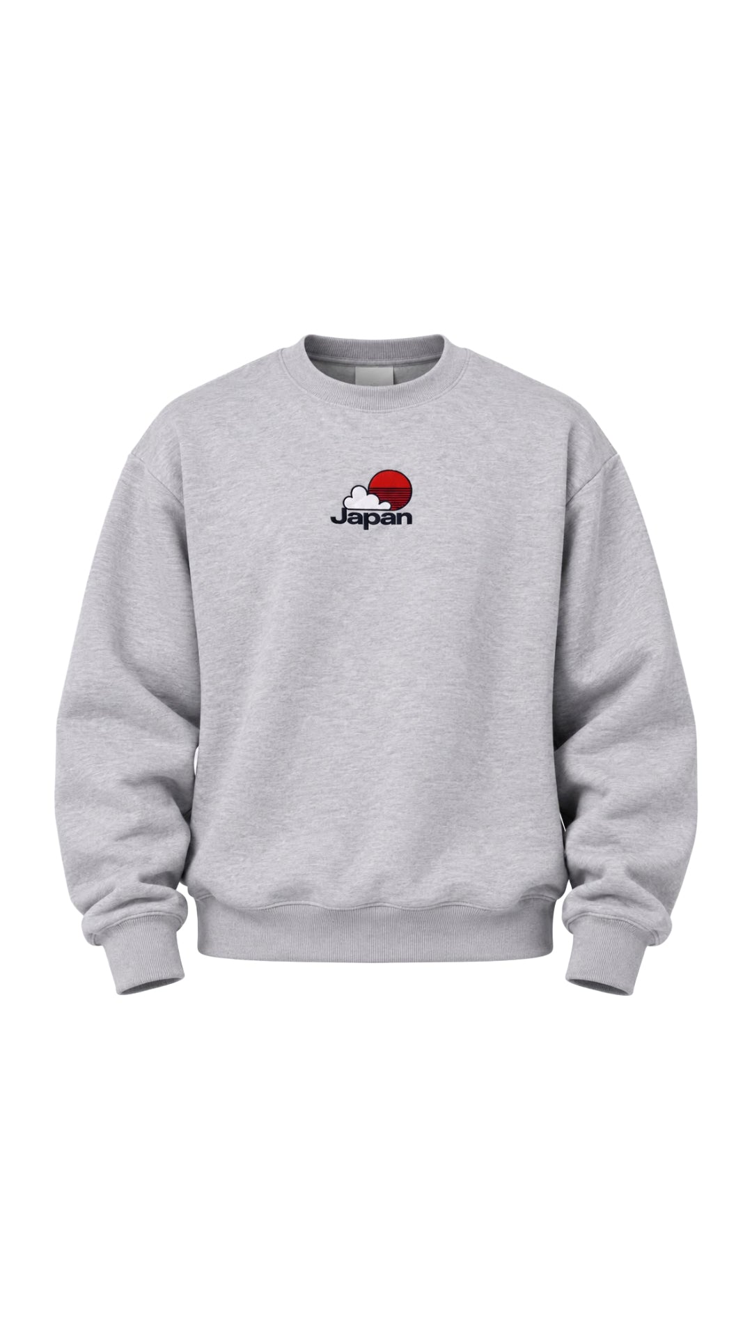 JAPAN NAKIŞ DETAYLI SWEAT 25K-058 GRİ