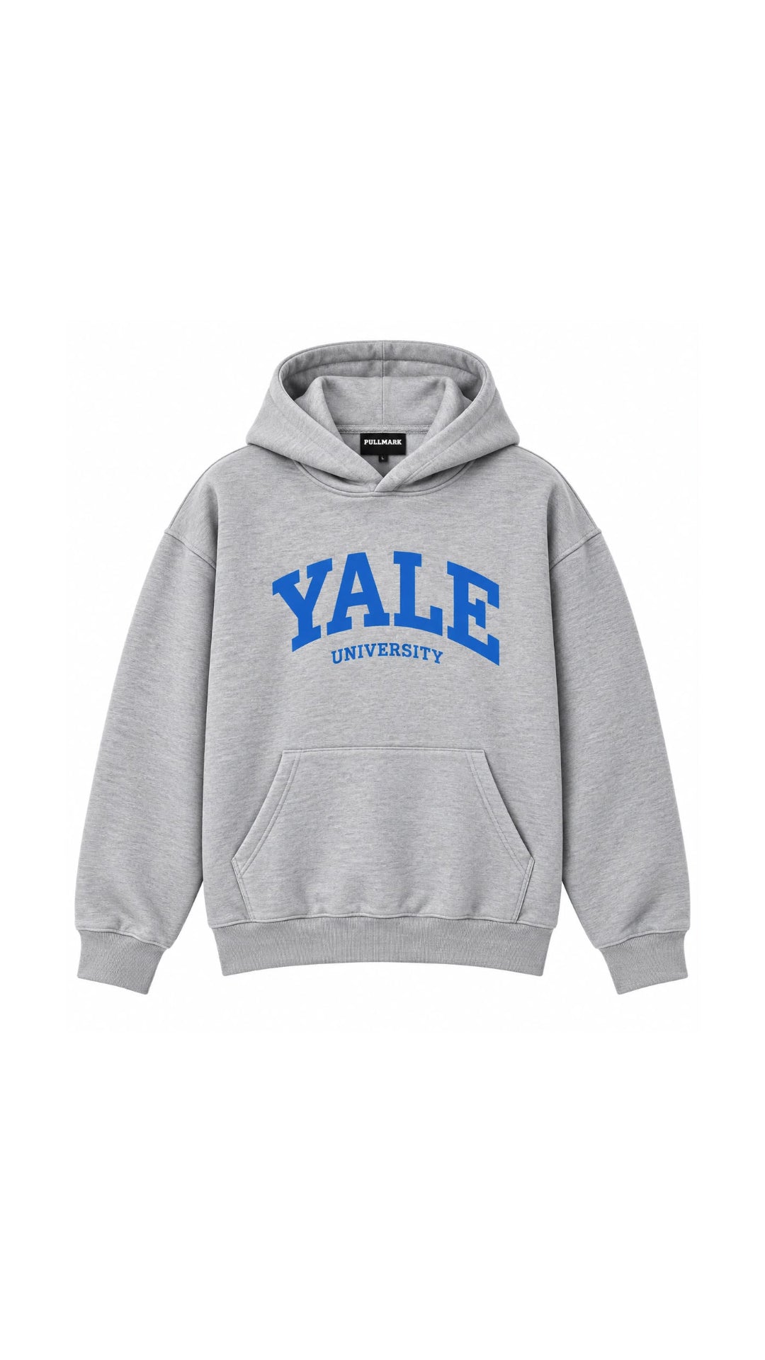 YALE BASKILI HOODİE 25K-082 GRİ