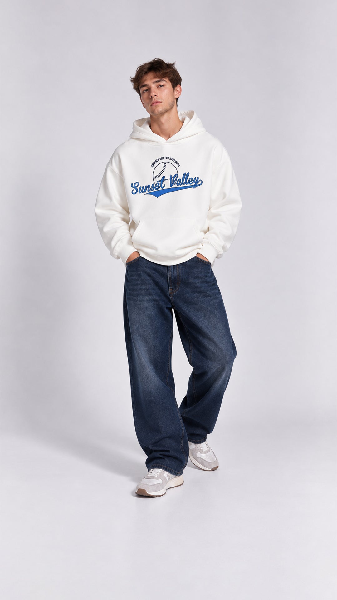 BASKI DETAYLI KAPŞONLU SWEAT 25K-087