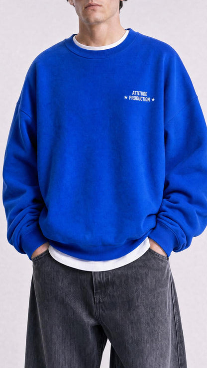 MAVİ BASKI DETAYLI SWEAT 25K-005