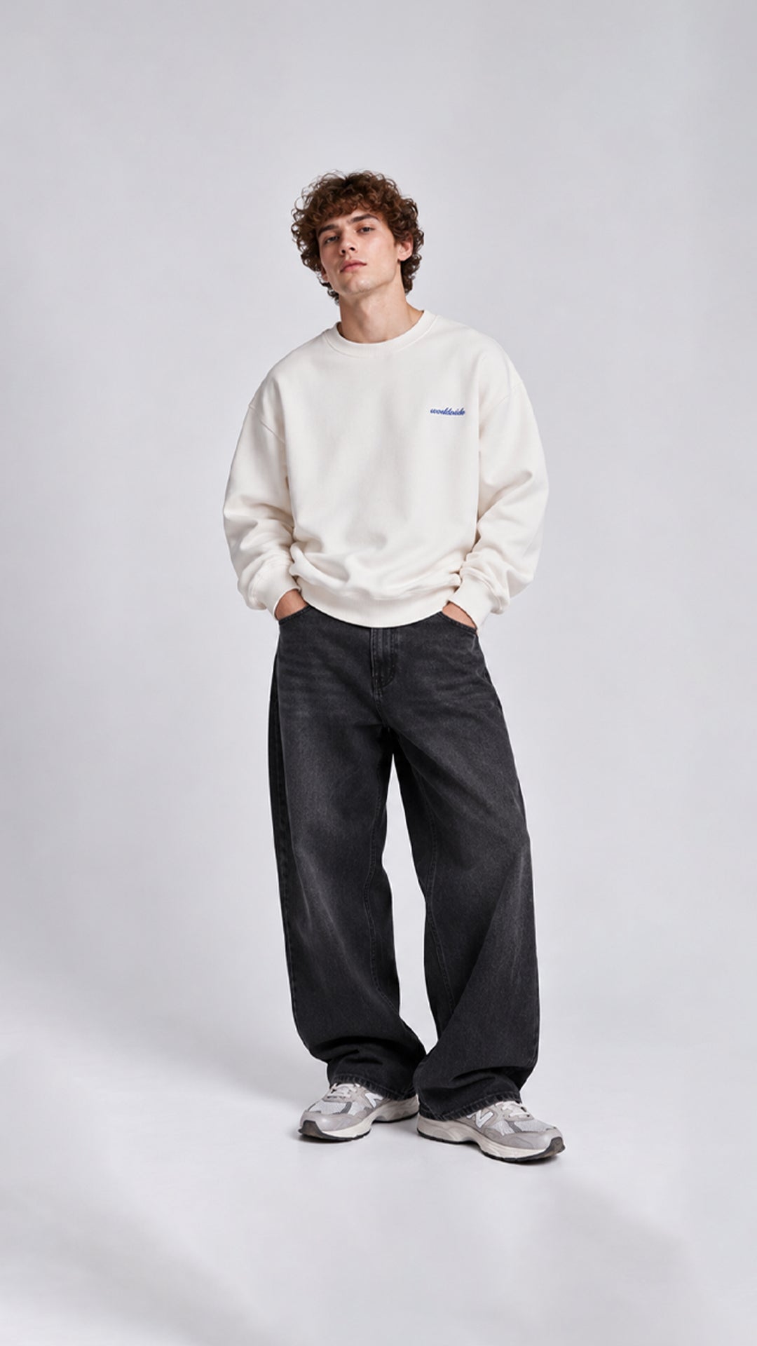 WORLDWİDE BASKI DETAYLI SWEATSHİRT 25K-014