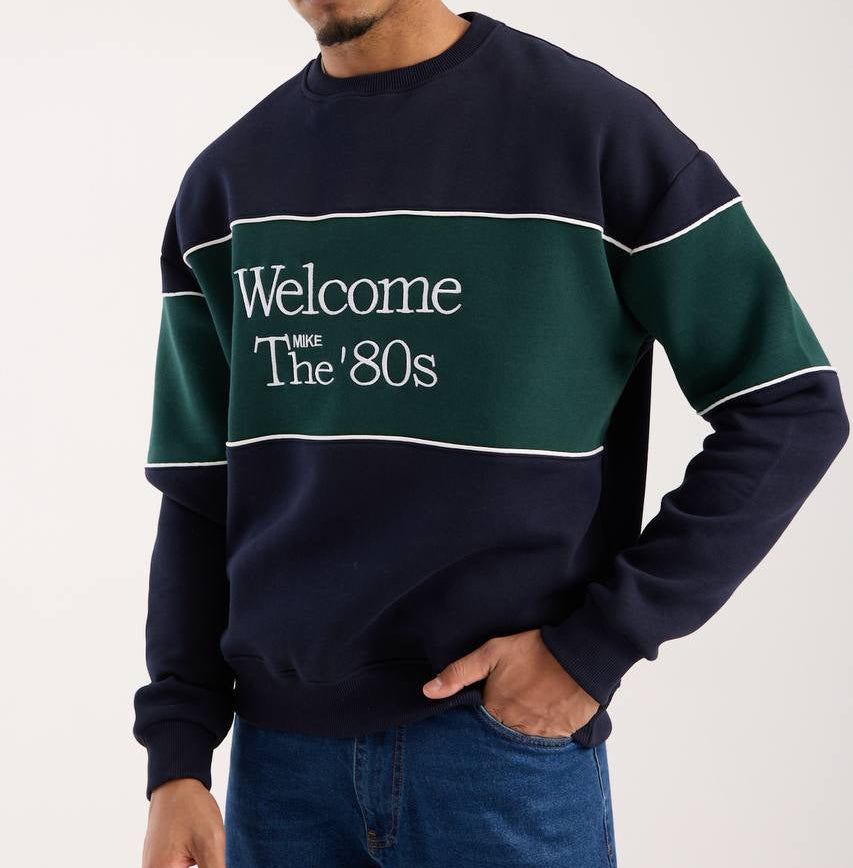 Welcome Biyeli Sweatshirt Lacivert