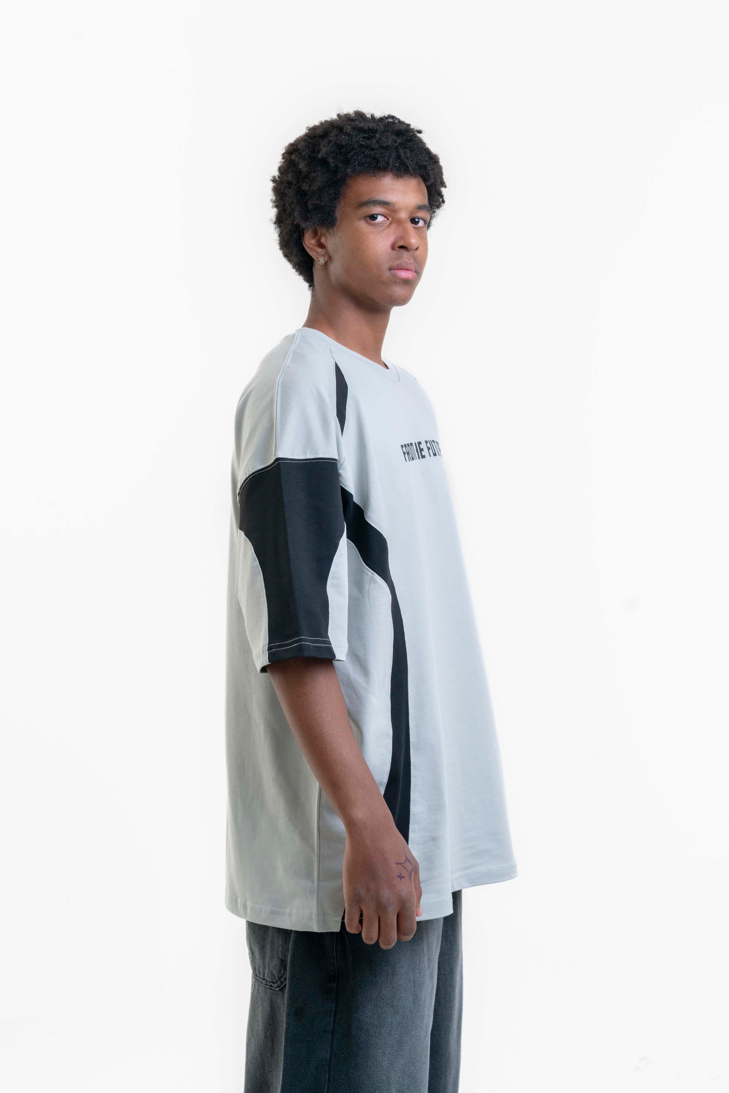 Future Oversize Tişört - Gri