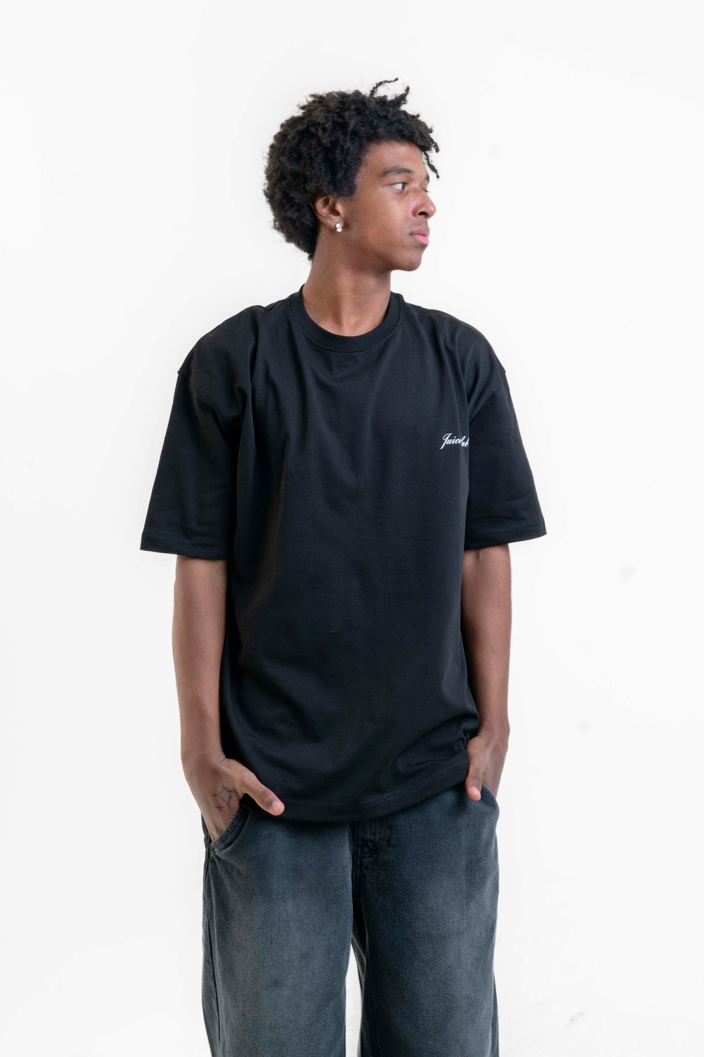 Malibu Juice Club Oversize Tişört - Siyah