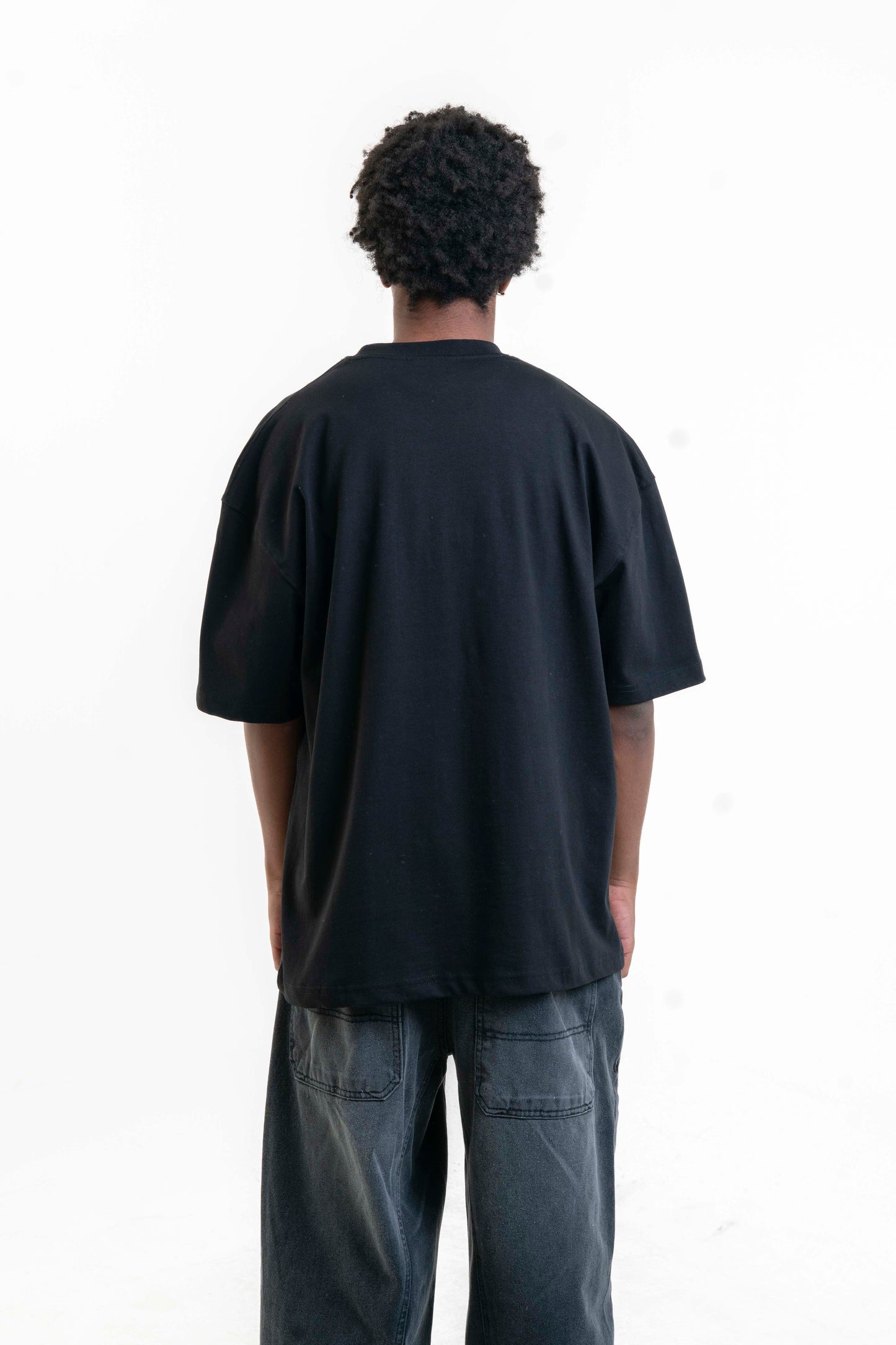 Deadlock Taş Detaylı Oversize T-shirt - Siyah/Kırmızı