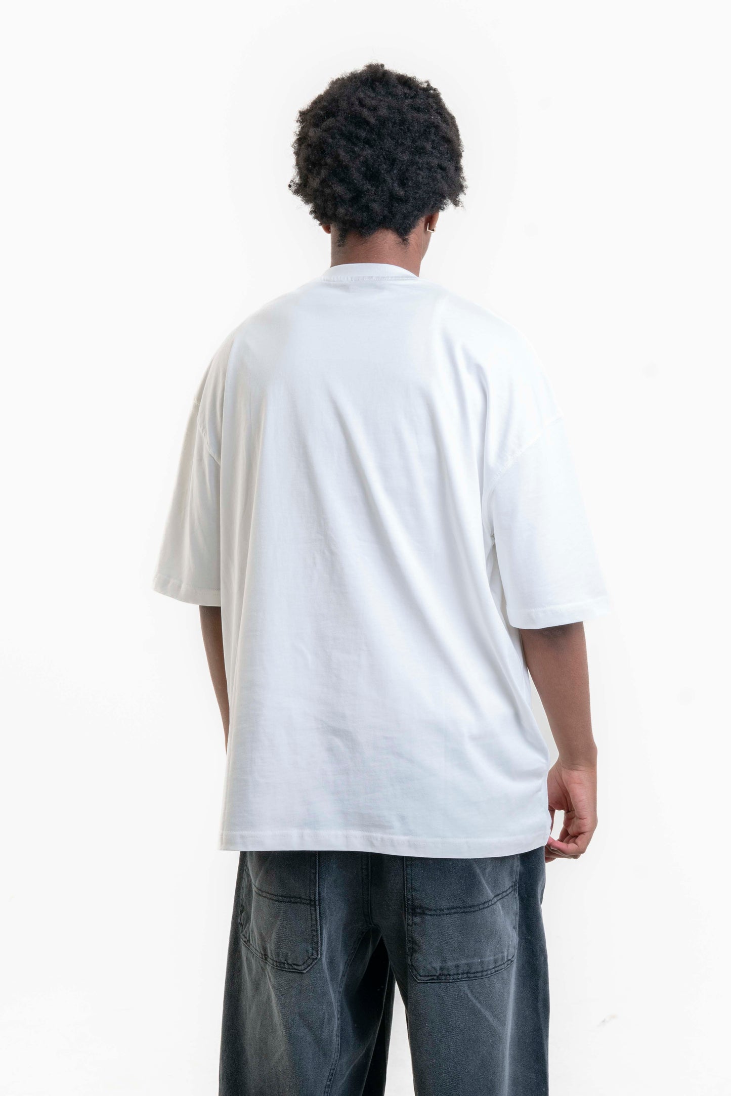 Seattle Nakış Detaylı Oversize T-shirt - Beyaz