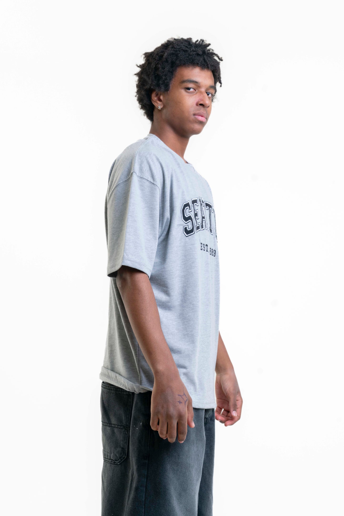 Seattle Oversize T-shirt - Gri