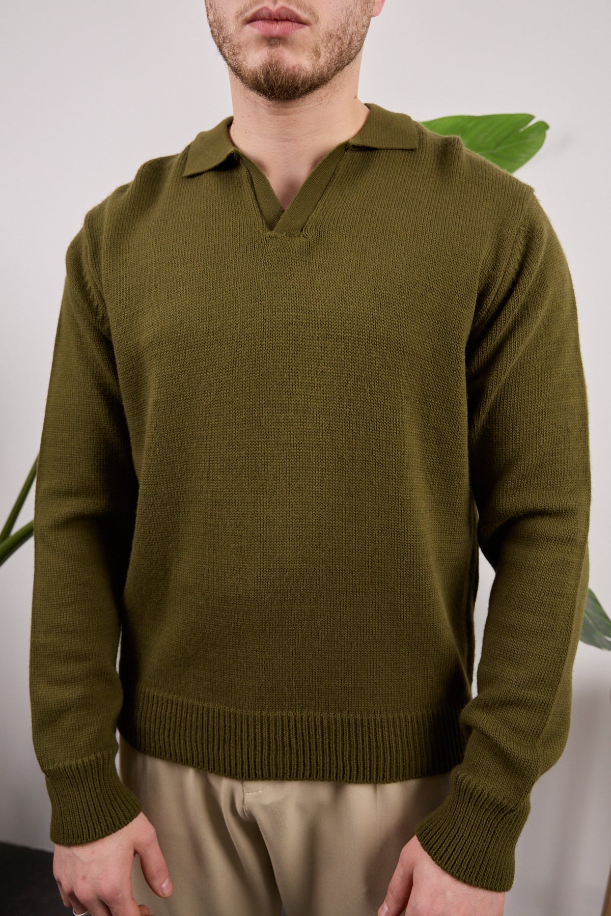 Polo Yaka Kazak Haki