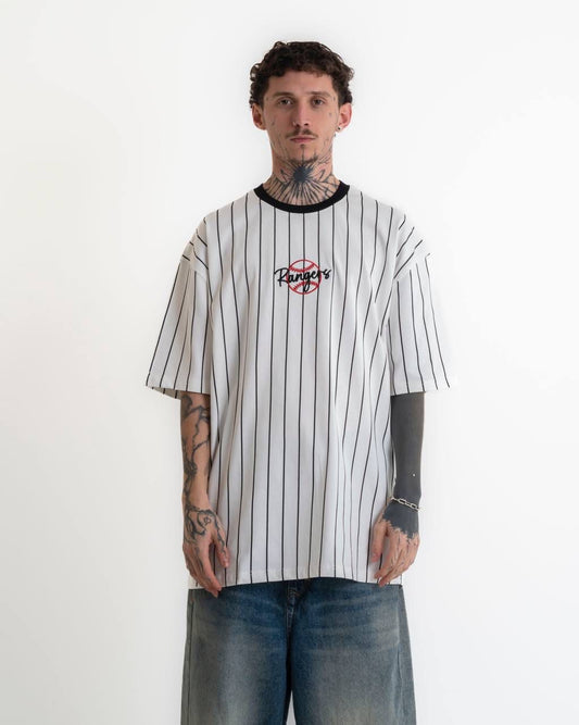 Rangers Baskılı Oversize T-shirt - Beyaz