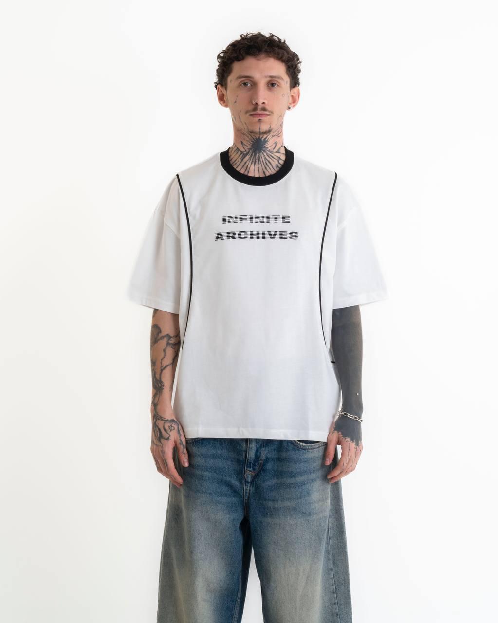 İnfinite Baskılı T-shirt - Beyaz