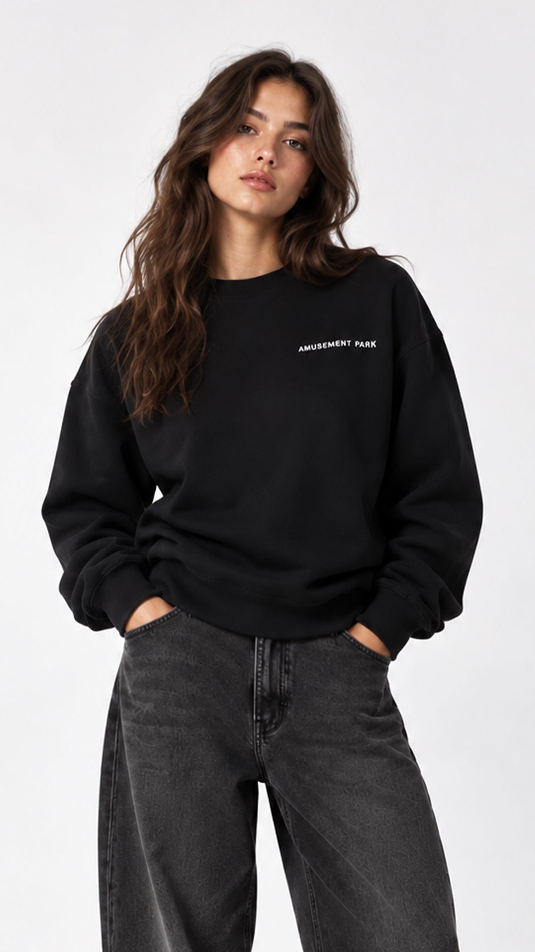ATLI KARINCA BASKI DETAYLI SWEAT 25K-012