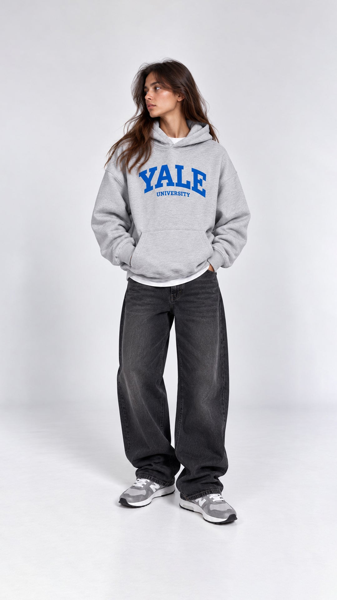 YALE BASKILI HOODİE 25K-082
