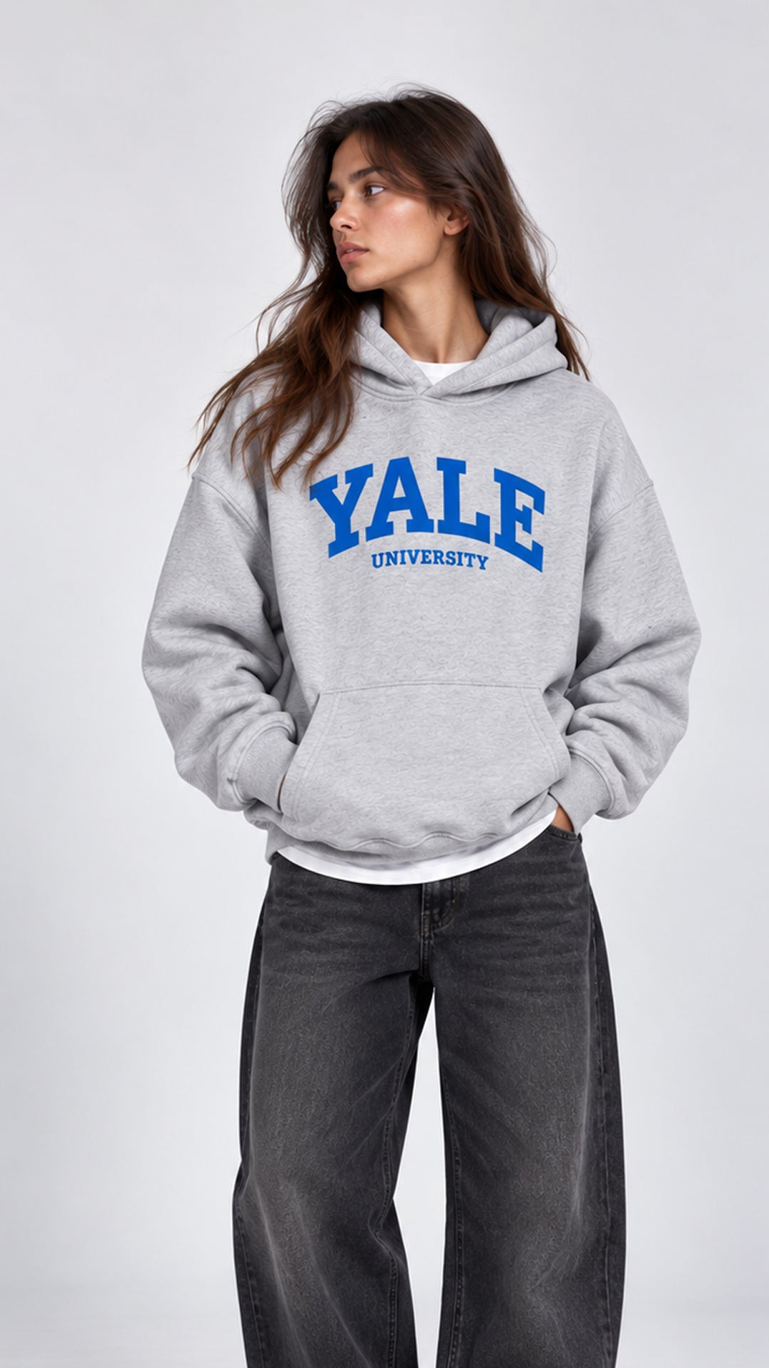 YALE BASKILI HOODİE 25K-082