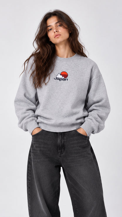 JAPAN NAKIŞ DETAYLI SWEAT 25K-058