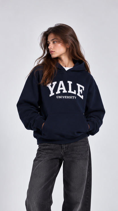 YALE BASKILI HOODİE 25K-082